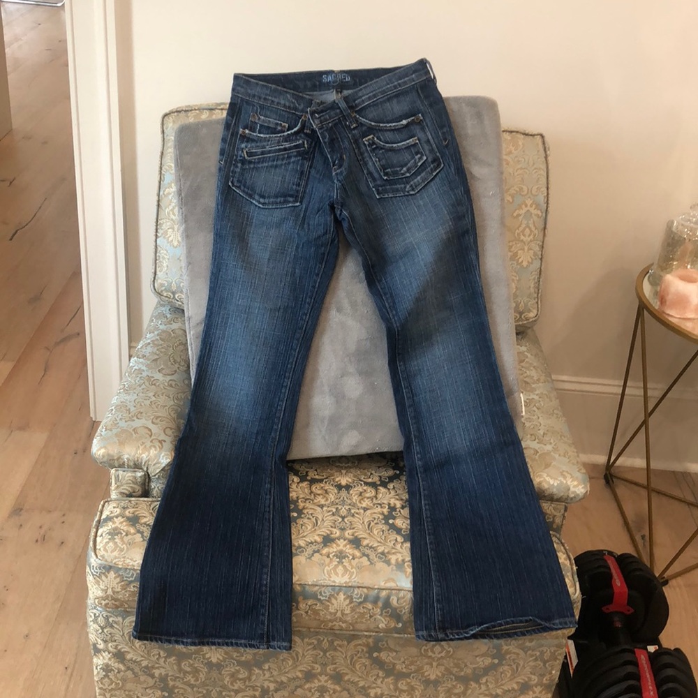 NWOT Sacred Blue jeans